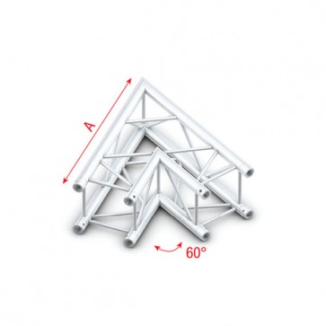 PQ30 bro firkant 30x30 cm - 60 grader hjørne