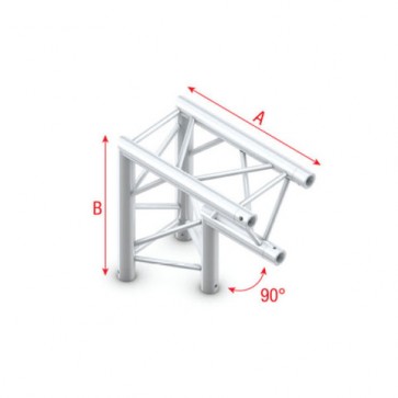 PT30 bro trekant 30x30 cm - 90° hjørne "ned"