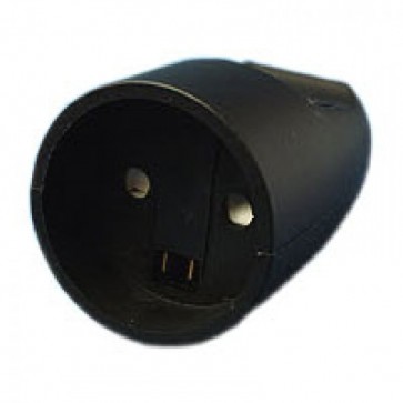 Dansk 230V hun kabelstik med jord - stødsikkert