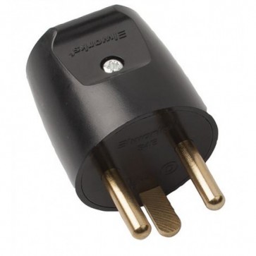 Dansk 230V hanstik til kabel med jord - stødsikker