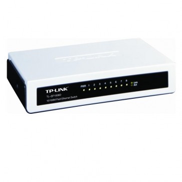 8 port switch 10/100 MBit til Pioneer link