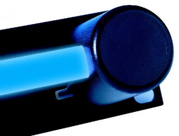 19" LED Racklight 1U med blåt lys