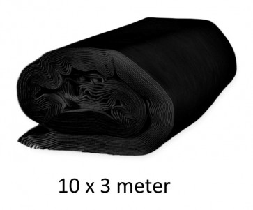 Dekomolton sort 160g rulle 10x3 meter