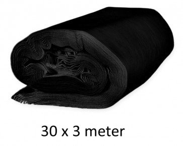 Dekomolton sort 160g rulle 30x3 meter
