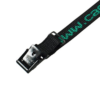 Kabelstrop med metal spænde & egen tekst - 100 cm