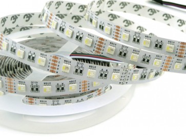 LED bånd RGBW 60 4-i-1 LEDs 19,2W/m 3000K 24V IP20 5m rulle