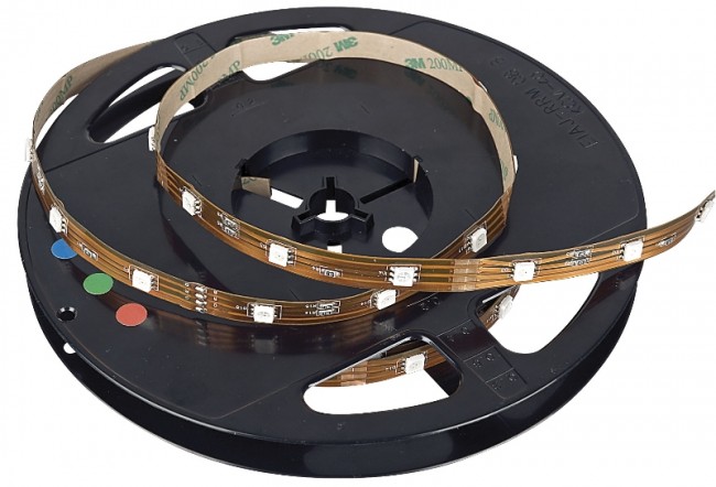 snatch banner Hvad LED bånd 60 dioder/mtr. RGB 12V IP20 5m rulle