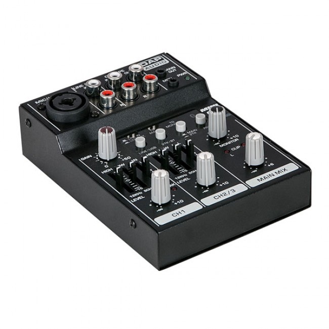 MiniGIG 3 kanals mixer m. eq, USB og Bluetooth
