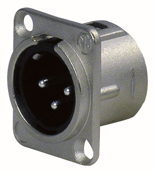 Neutrik NC3MBH-1 3 POLI MASCHIO XLR PRESA Orizzontale Montaggio Su - Foto 7