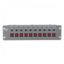 Showtec DJ-Switch 10 tænd/sluk panel - 10 kanaler