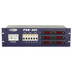PSA-321 400V/32A 19" distribution Amp- & Voltmeter