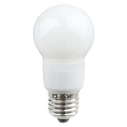 LED pære 3W rød/hvidt glas , 60mm.