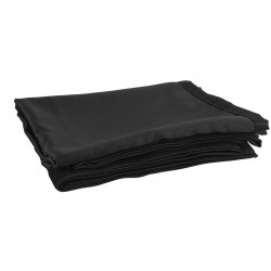 Gardin til afskærmning 300x120cm sort satin 165g