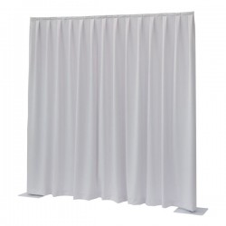 Gardin til afskærmning 330x300cm hvid 260g