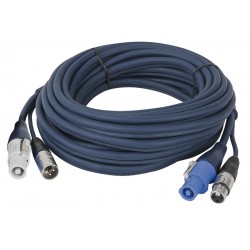 Powercon & XLR multikabel - 75cm