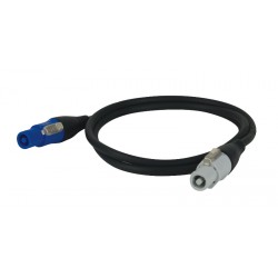 Neutrik Powercon kabel in/out 1,5m. - 3x1,5mm2