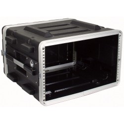 19" PVC rack-kasse 6U - 2 låg