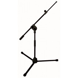 Prof. mikrofonstativ 43-70 cm m. bom-arm - sort