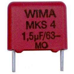 1,5µF plast kondensator, Wima