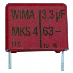 3,3µF plast kondensator, Wima