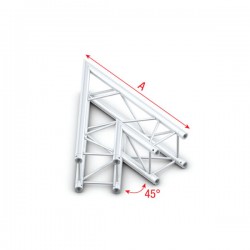 Deco bro firkant 22x22 cm - 45 grader hjørne