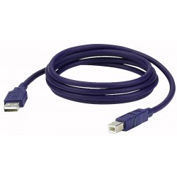 USB-A -> USB-B kabel 1,5 mtr.