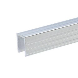 Aluminiumsliste til ende af plade 9,5mm