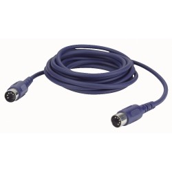 Midi kabel 5 polet / 3 leder - 0,75 mtr.