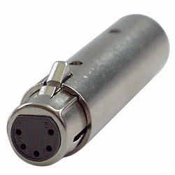 DMX adaptor 5 pol XLR hun -> 3 polet XLR han