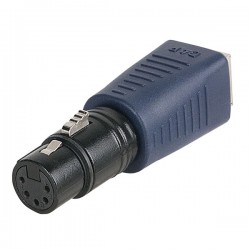 Omformer - XLR hun 5 pol -> RJ45 hun