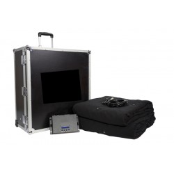 LED RGB bagtæppe 6x4m med styring og flightcase