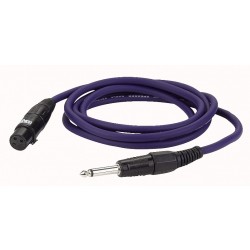 Højttalerkabel jack -> XLR hun 2 x 1,5mm - 6 mtr.