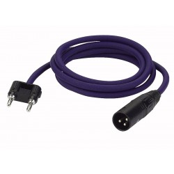 Højttaler adaptor banan -> XLR han 1,5 mtr.