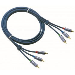 RGB kabel 3 x phono -> 3 x phono 3 mtr.