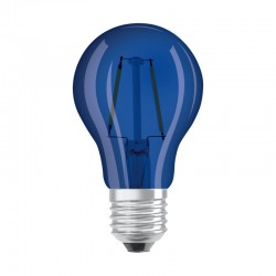 Blå LED pære E27 2,5W