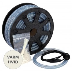 LED lysslange 13mm hvid 3000K, rulle med 44 meter