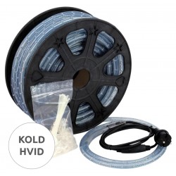 LED lysslange 13mm kold hvid 6500K rulle 44 meter