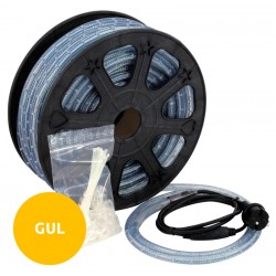 LED lysslange 13mm gul, rulle med 44 meter