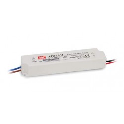 LED strømforsyning 12V DC 18W IP67 indstøbt