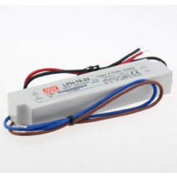 LED strømforsyning 24V DC 18W IP67 indstøbt