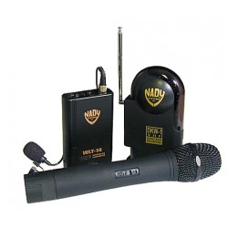 Trådløs VHF knaphulsmikrofon og modtager unidirek