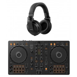 Pakke med Pioneer DJ DDJ-FLX4 og HDJ-X5