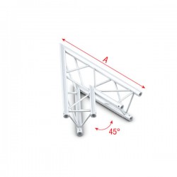 PT30 bro trekant 30x30 cm - 45° hjørne