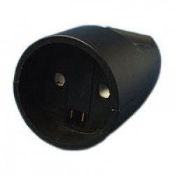 Dansk 230V hun kabelstik med jord - stødsikkert