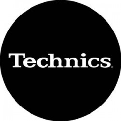 Technics plademåtte slipmat 1210MK2 med logo sort filt