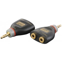 Adaptor mini-jack ->2 x mini-jack stereo splitter