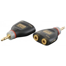 Adaptor mini-jack til 2 x mini-jack samler