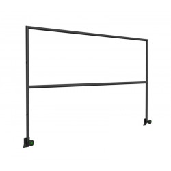 Gelænder modul til scenepodier 2 mtr