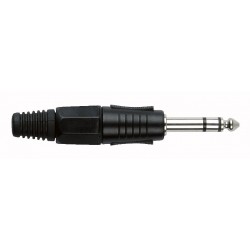 Jackstik kabel sort, stereo