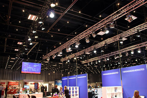 Spots belyse udstilling messe truss lampe